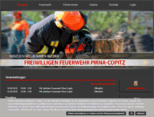 Tablet Screenshot of feuerwehr-copitz.de